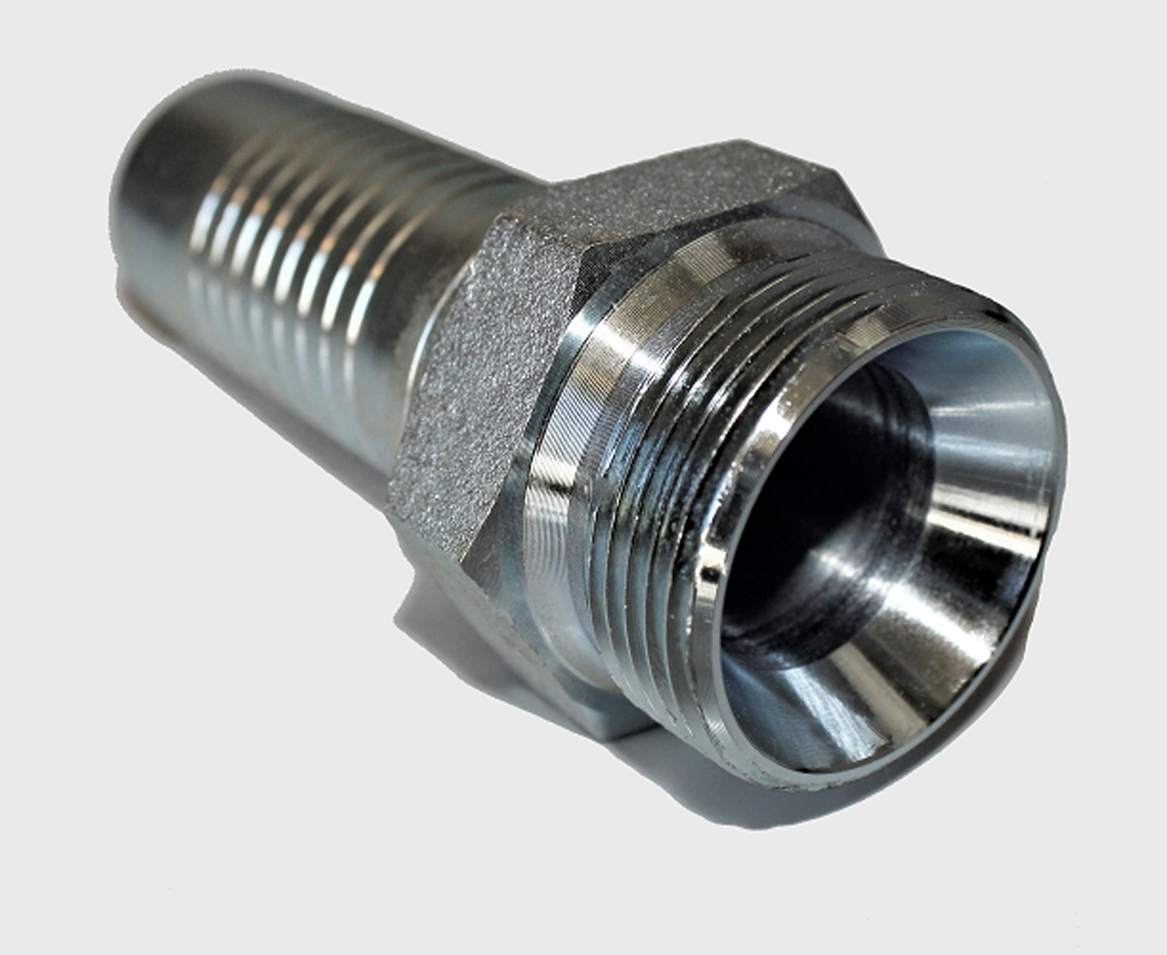 Złączka węża hydraulicznego Złączka węża hydraulicznego AGR wersja prosta 1 1/4" BSP stal