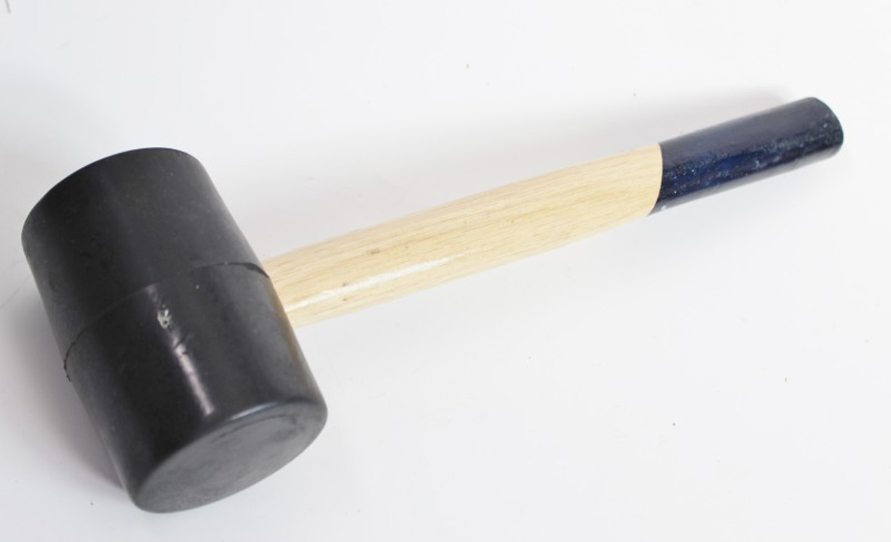 Gummihammer 55 mm Schonhammer Pflasterhammer Pflaster Stein Hammer aus Gummi zäh