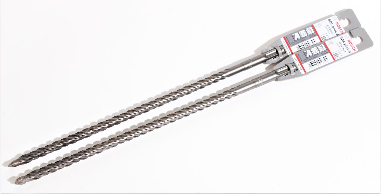 2x BOSCH Hammerbohrer 10x315 mm SDS Plus-5 Bohrer Nr. 1618596315 Beton Stein