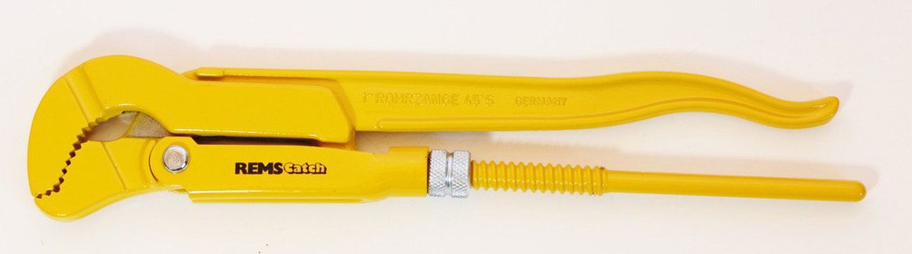 REMS S-Maul-Rohrzange 1" Catch S Nr. 116005 Eckrohrzange Eck-Wasserpumpenzange