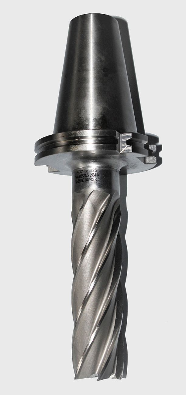 MAYKESTAG Schaftfräser 2984N Ø 40x125 mm Sp224NC Schaft Fräser fräsen Kegel