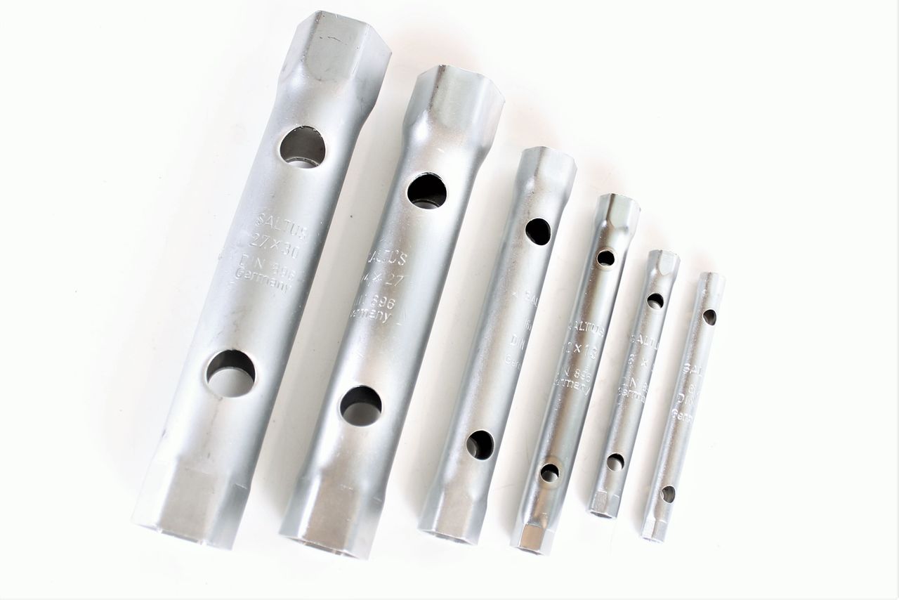 SALTUS Sechskant-Rohrsteckschlüssel-Satz 6 tlg. Steckschlüssel Rohrschlüssel