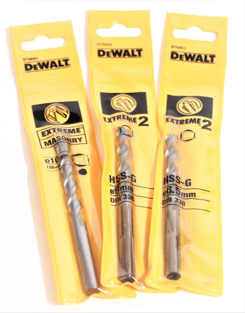 DEWALT Extreme Mauerwerksbohrer 8,5-10 mm Bohrer Bohren Bohrwerkzeug Set 3-tlg.