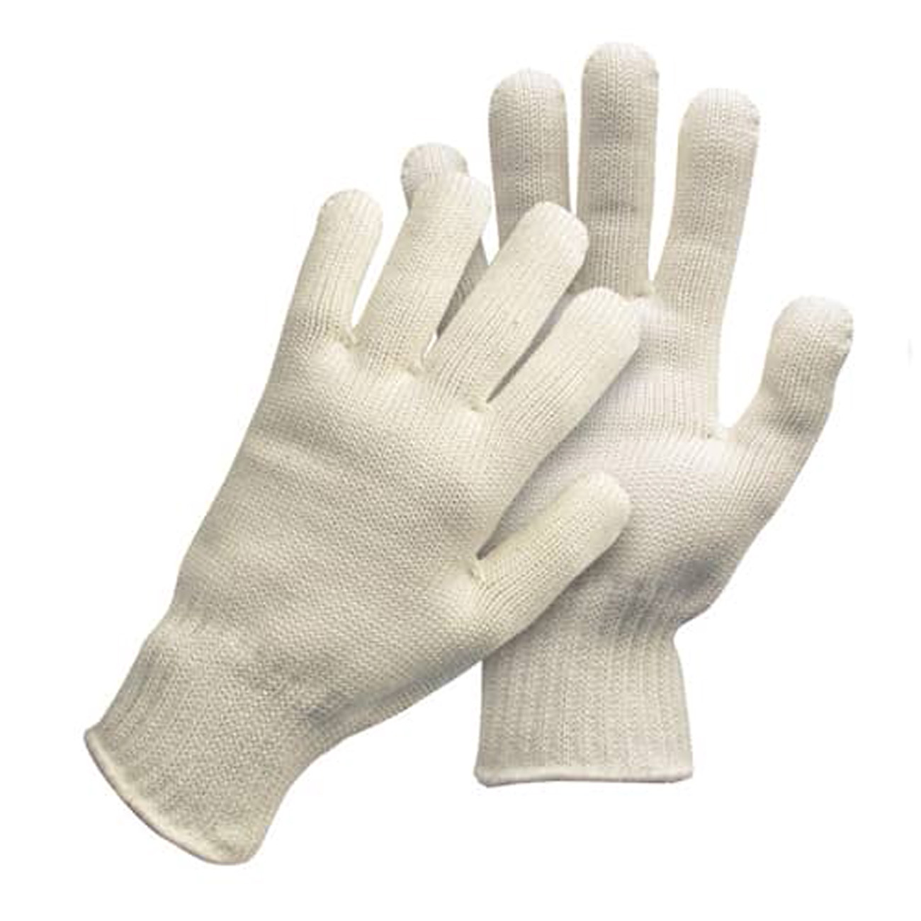 10 Paar Polyamid-Stickhandschuhe L weiß Handschuh Handschuhe Arbeitshandschuhe
