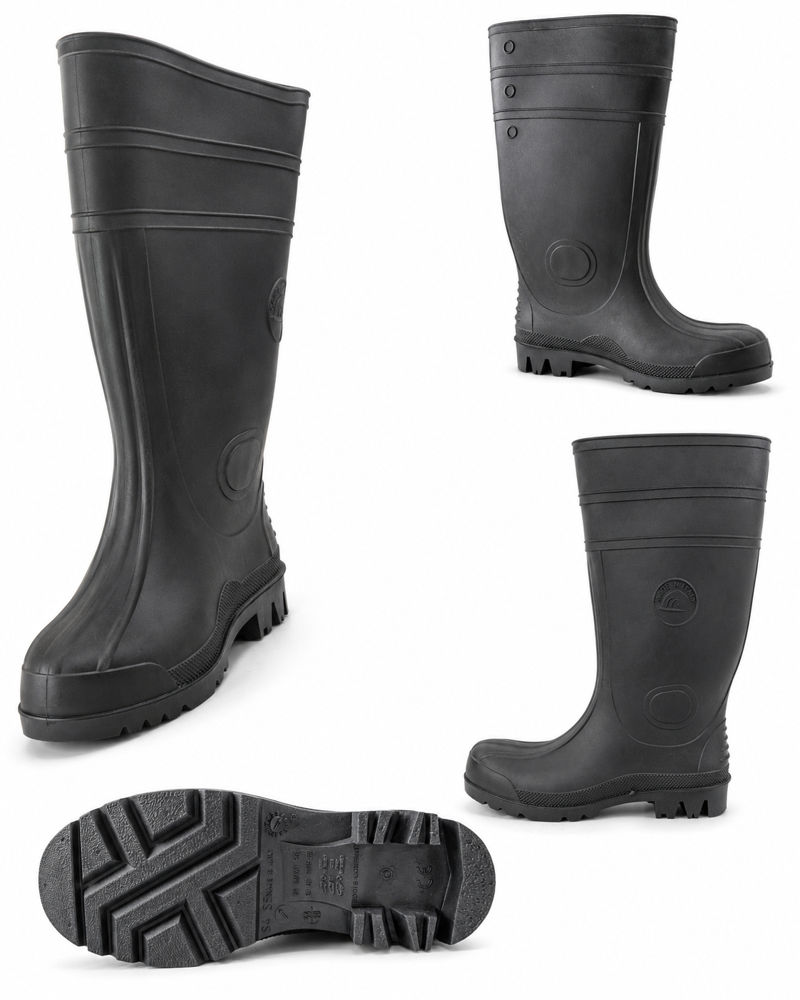 Workmaster Sicherheitsstiefel 35376 S5 Gummistiefel Stahlkappe PVC Nitril SRA