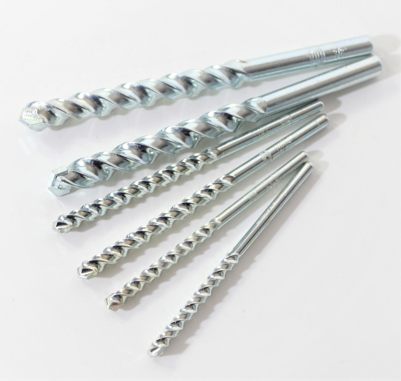 LUX Steinbohrer Set 6-teilig ø5,6,10mm Bohrer Stein Betonbohrer Stahl Rundschaft