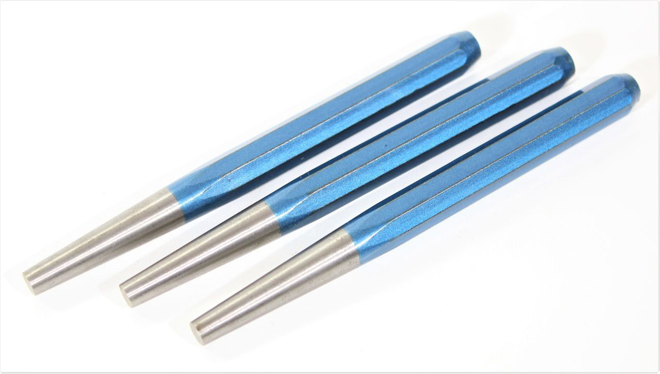 3x Przebijak RENNSTEIG 8kant WS 120x10x5 mm mechaniczny metalowy