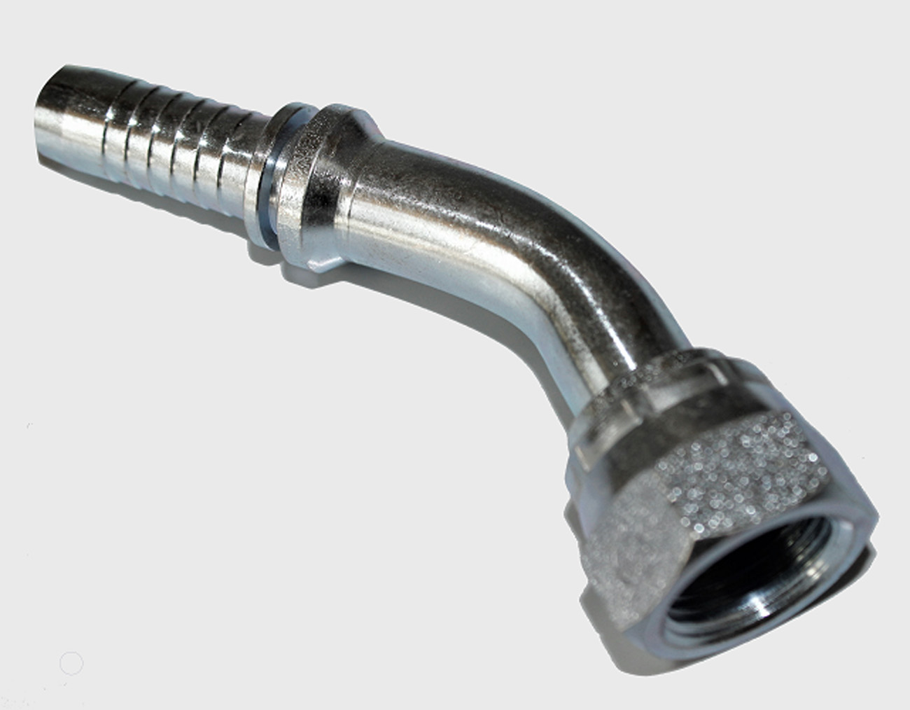 2 x Złączka węża hydraulicznego Złączka hydrauliczna DKR DN 12 mm 45° Stal