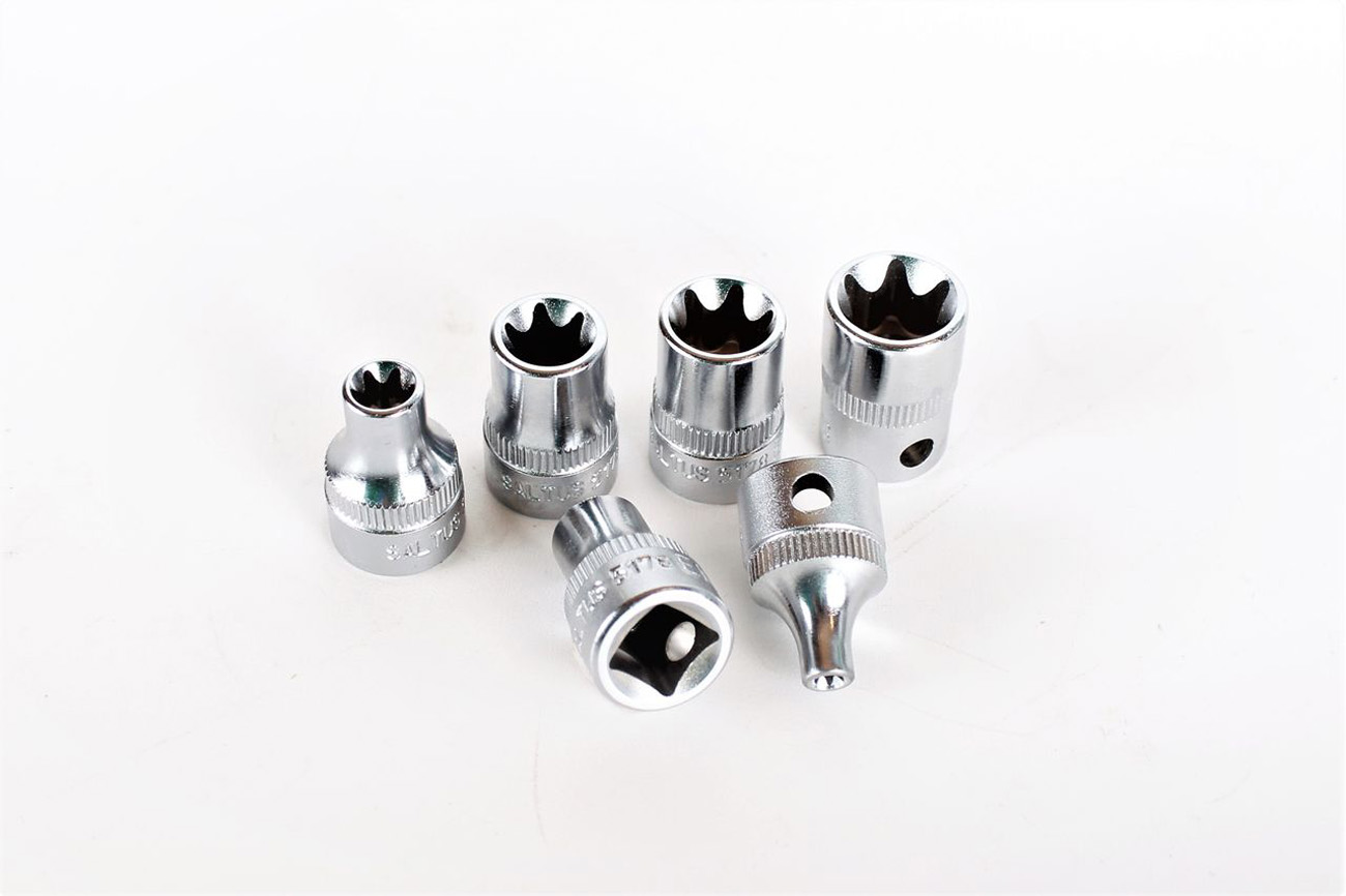 SALTUS Zestaw nasadek 6 szt. 3/8" zewnętrzne nasadki Torx Narzędzia do wkręcania 517