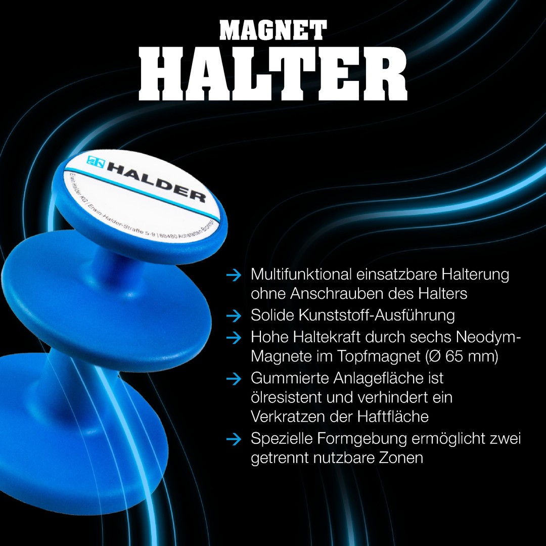 BLACKCRAFT-Aktionsbox KFZ, BLACKCRAFT-Schonhammer D60 plus Magnethalter | 3379s004