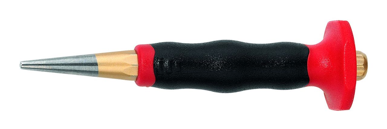 RENNSTEIG Durchtreiber Set 3 teilig mit Handschutz 2-6 mm Meißel Körner Treiber