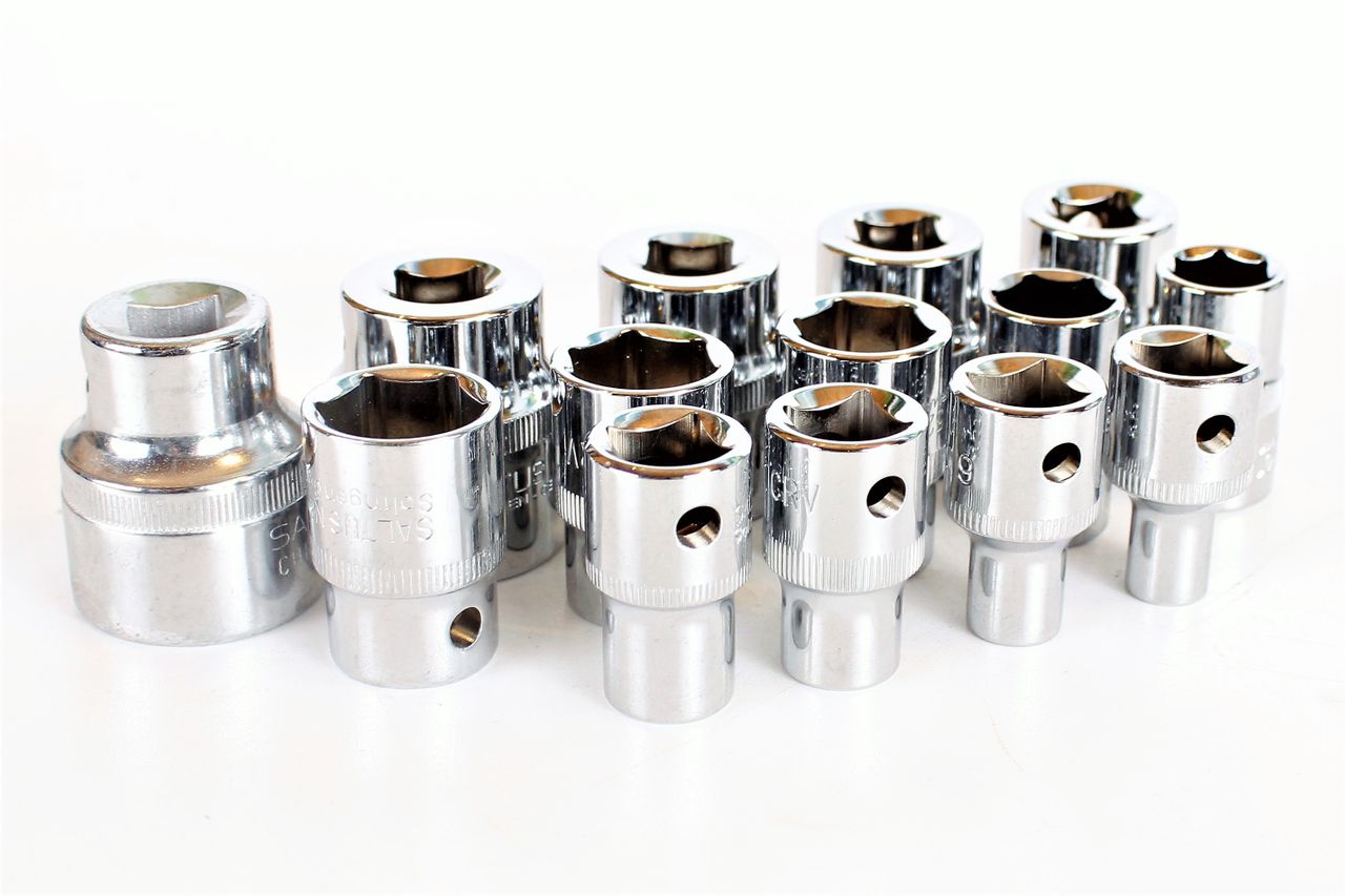 SALTUS  1/2" Steckschlüssel-Einsatz-Set 8-28 mm Profi Nuss CV 14-teilig 5201