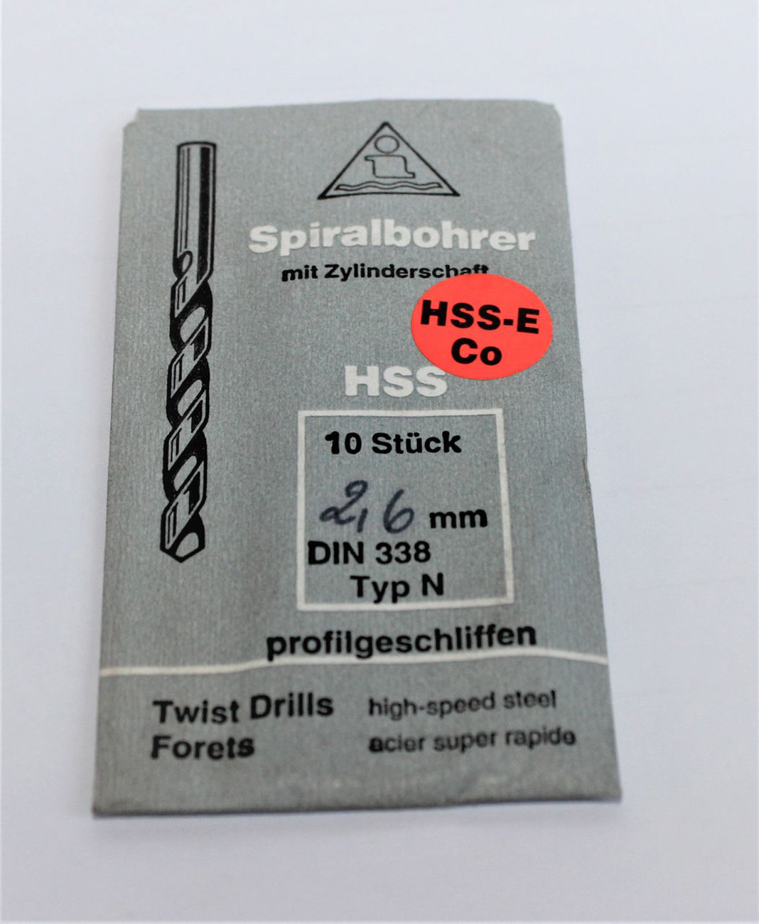 10 x HSS-E Spiralbohrer Zylinderschaft 2,6 mm DIN 338 Typ N profilgeschliffen