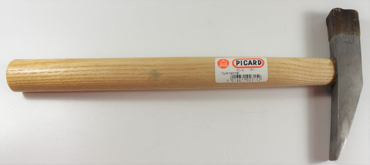 PICARD Töpferhammer 300g Nr. 0008361 Eschenstiel Profi Hartmetall-Einsatz Hammer