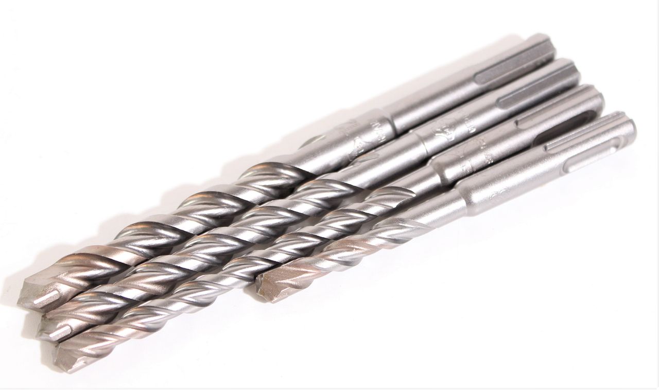PROJAHN Hammerbohrer 4-tlg. Set ø 8,10,12 mm SDS-Plus  Bohrer Stein Beton DON