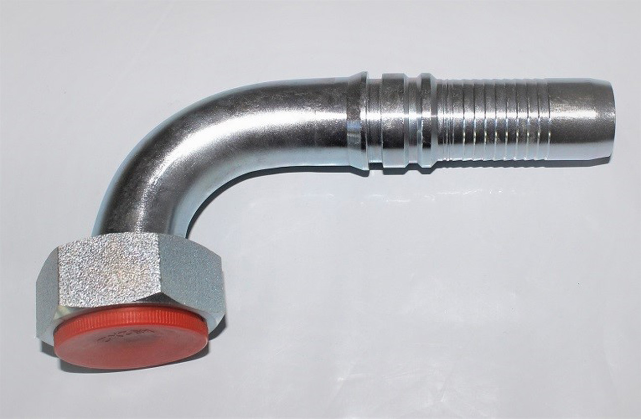 Złączka węża hydraulicznego Złączka hydrauliczna DKOS 90° M52x2 4SH RA38 Złączka stalowa