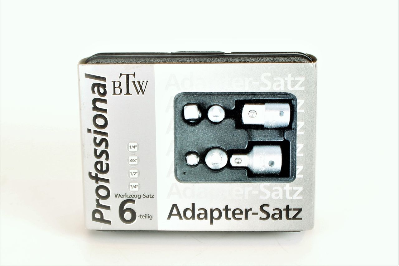 BTW 1/2" Adapter-Satz CV Professional 6-teilig 20800199 Steckschlüssel