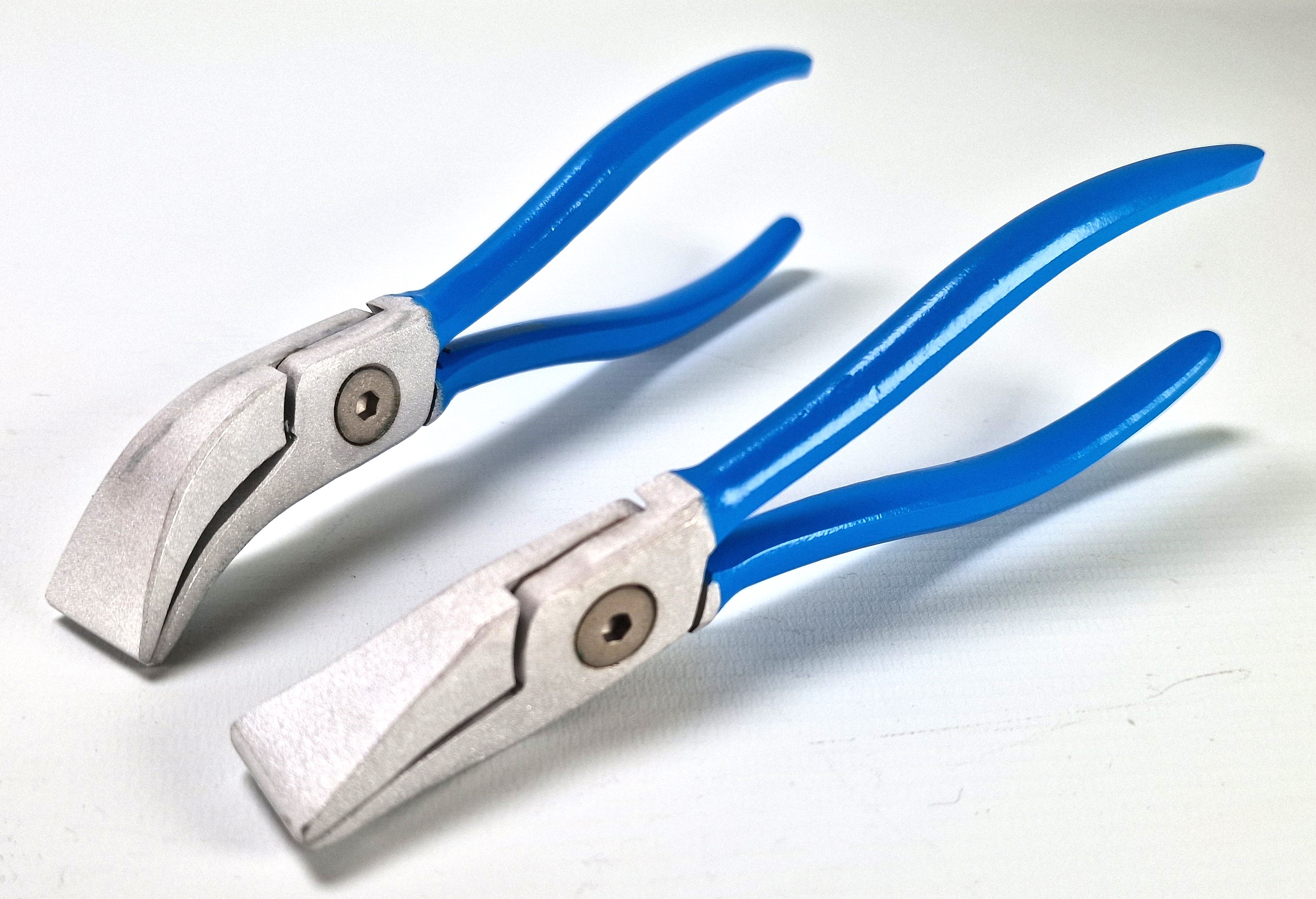 Mini Falzzangen aus Aluminium gerade & 45° gebogen Profi Falzzange Made Germany