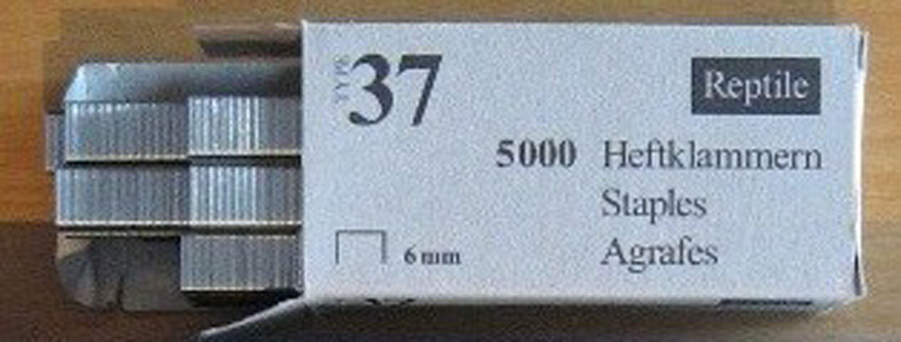 5000 RAPID Klammern in 6 mm für Rapid Tacker R 19/23/33 Dachdecker Hammertacker