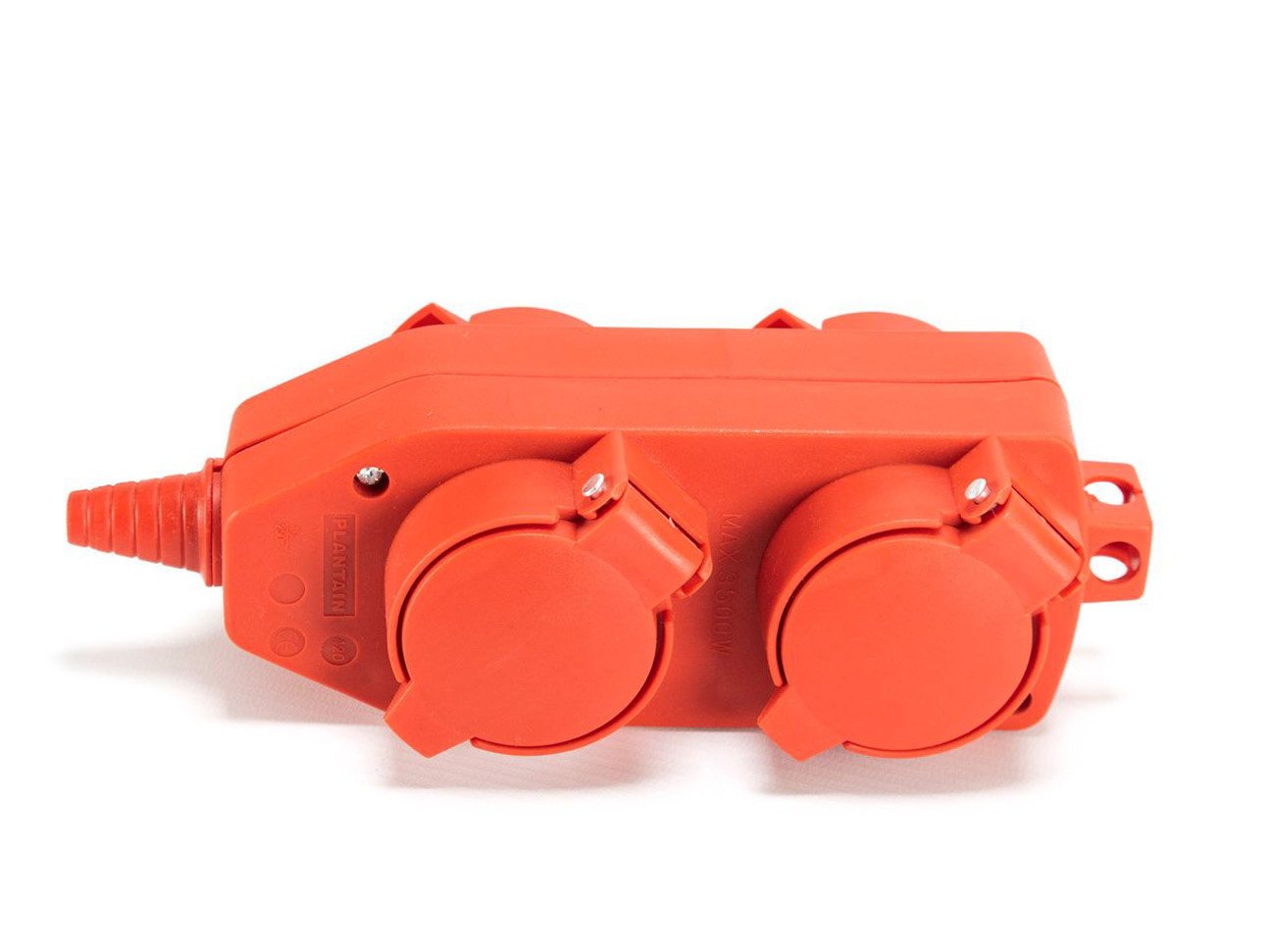 4-drożny blok gniazd PVC IP44, 3500 W