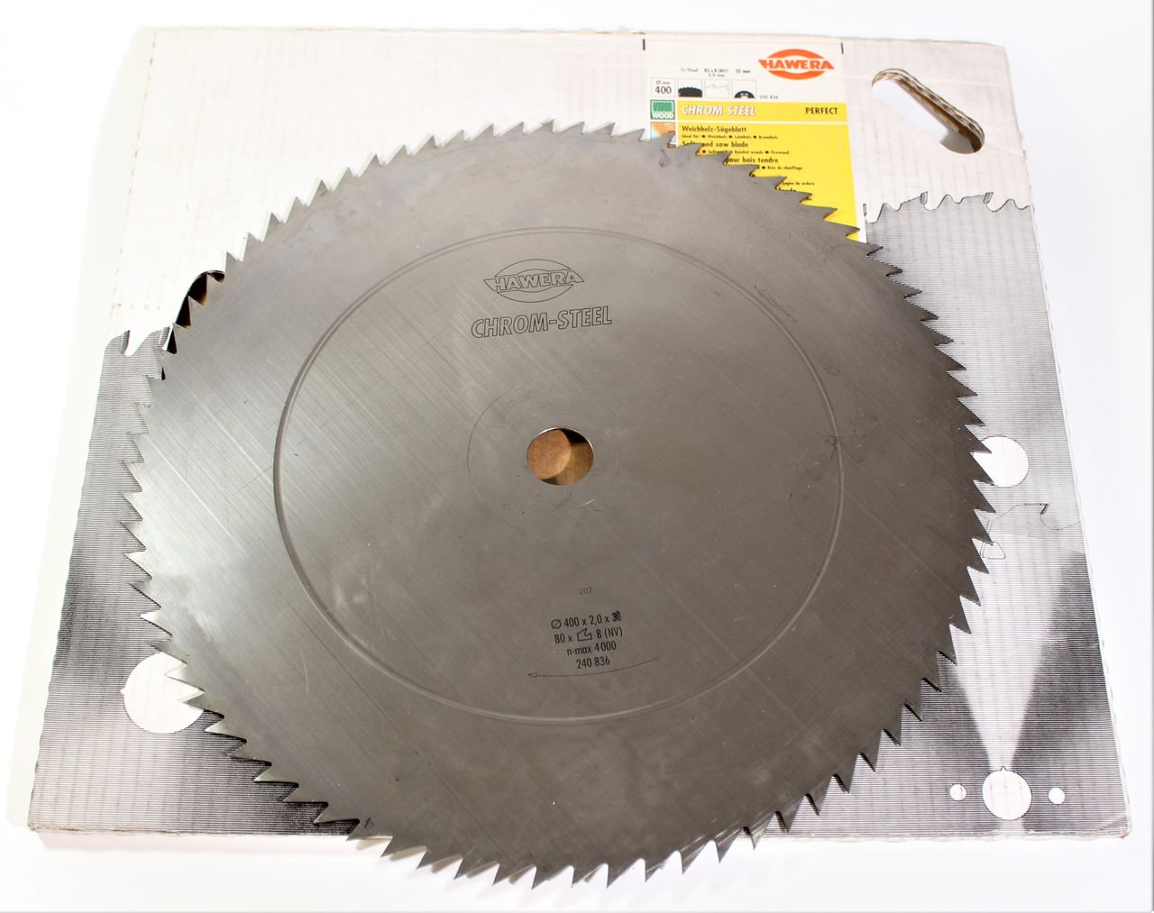 HAWERA Sägeblatt Weichholz ø400 x 2,0 x 30mm 80 Zähne Kreissägeblatt 240836 Säge