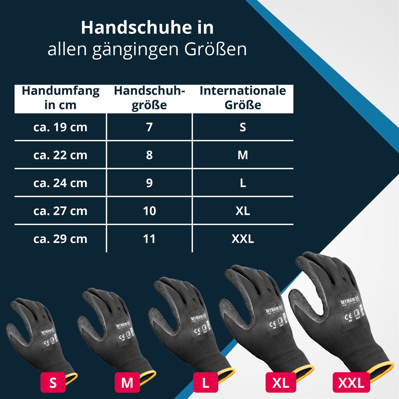 12 par rękawic roboczych "Gecko" rękawice montażowe 12 Paar Arbeitshandschuhe "Gecko" Montagehandschuhe, Werkstatthandschuhe im Paket