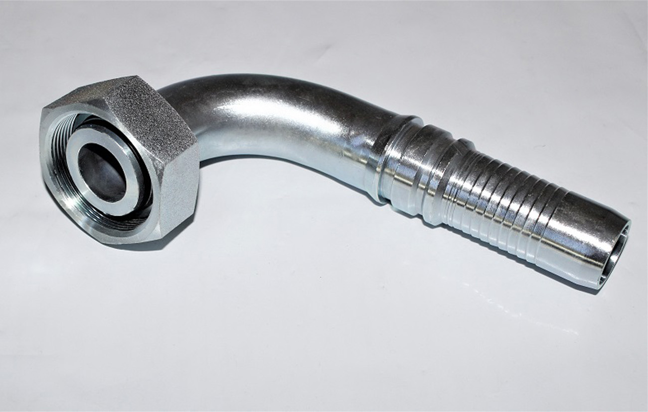 Złączka węża hydraulicznego Złączka hydrauliczna DKOS 90° M52x2 4SH RA38 Złączka stalowa