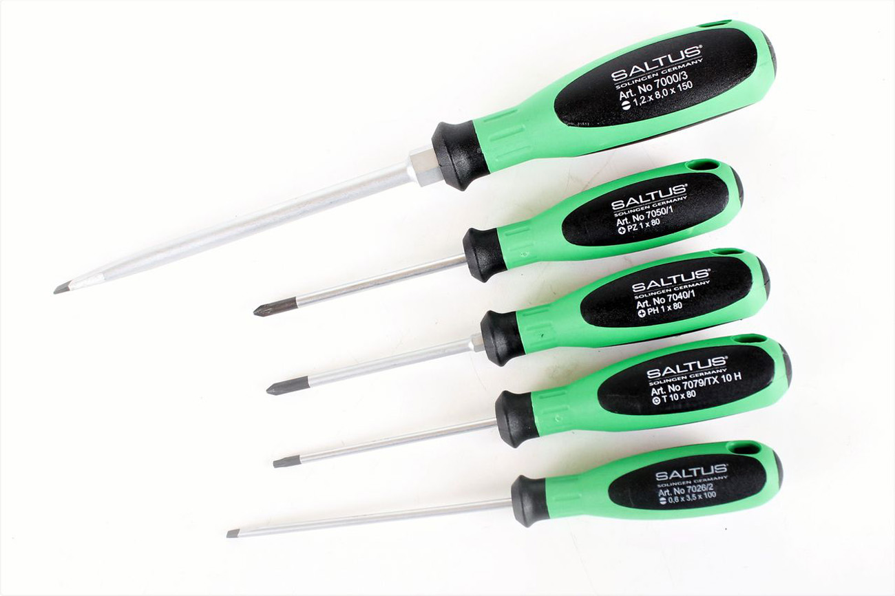 Zestaw wkrętaków SALTUS 5 elementów Zestaw wkrętaków krzyżowych PH PZ TX Professional