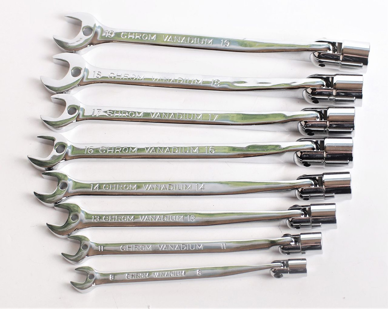 SALTUS Zestaw kluczy do przegubów widełkowych 8-częściowy 8-19 mm 3w1