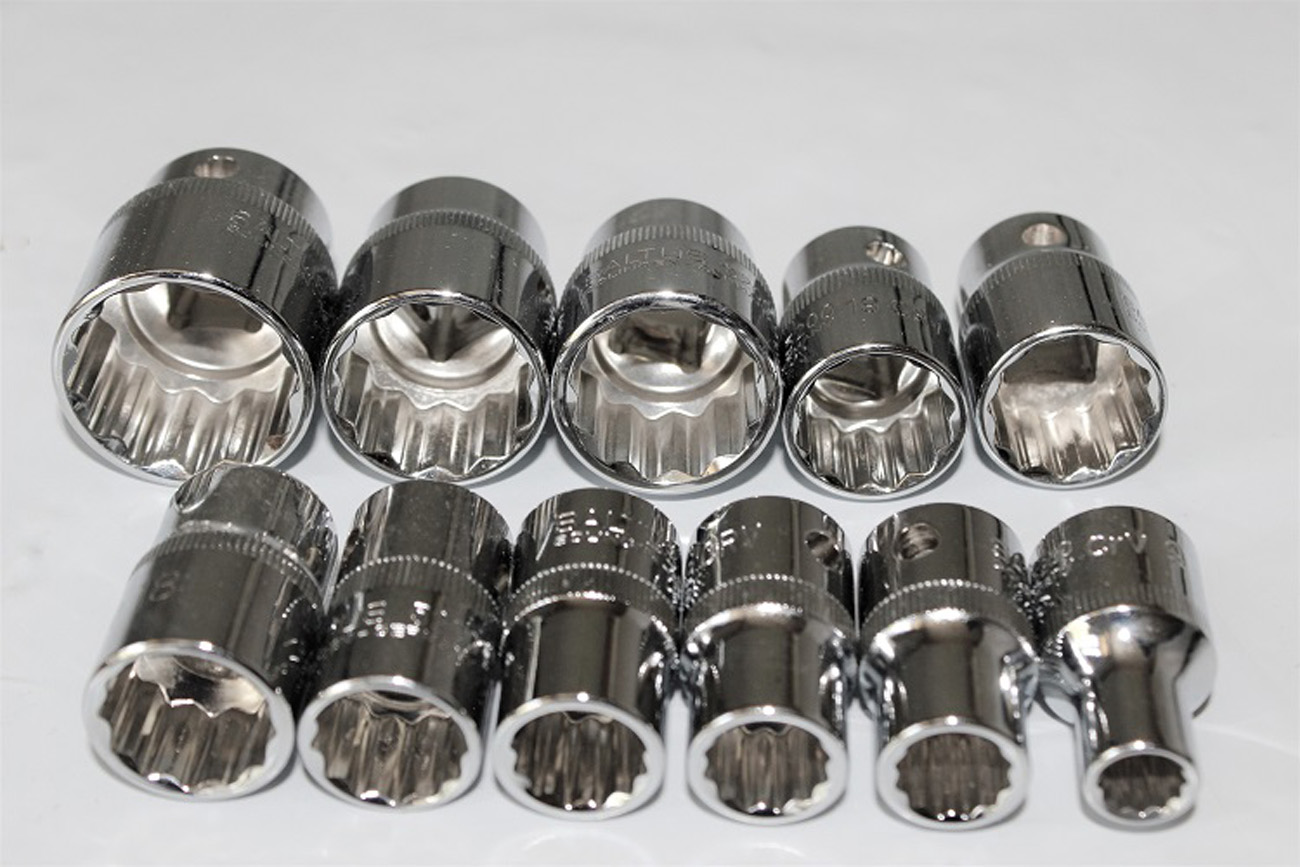 SALTUS Steckschlüsseleinsatz Set 11 tl 1/2" Stecknuss Schraubwerkzeuge 5200 9-27