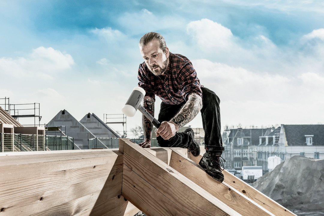 SUPERCRAFT-Schonhammer, mit bruchsicherem Stahlrohrstiel und ergonomisch geformtem, rutschsicherem Griff | D=25 mm | 3377.025 SUPERCRAFT-Schonhammer, mit bruchsicherem Stahlrohrstiel und ergonomisch geformtem, rutschsicherem Griff | D=70 mm | 3377.070