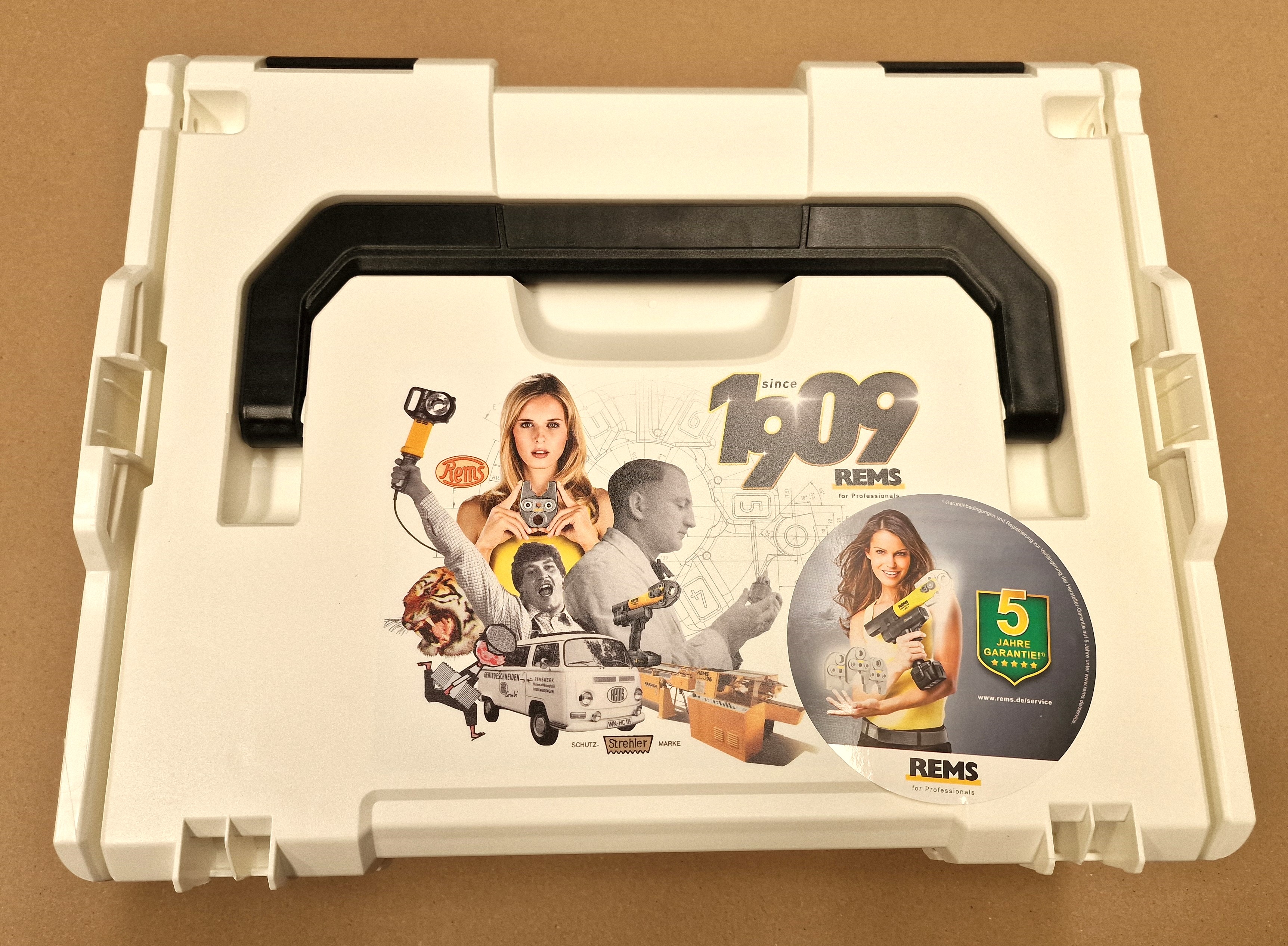 REMS L-Boxx mit Einlage für 11 Mini Presszangen + 6 Pressringe Nr. 578659 Koffer