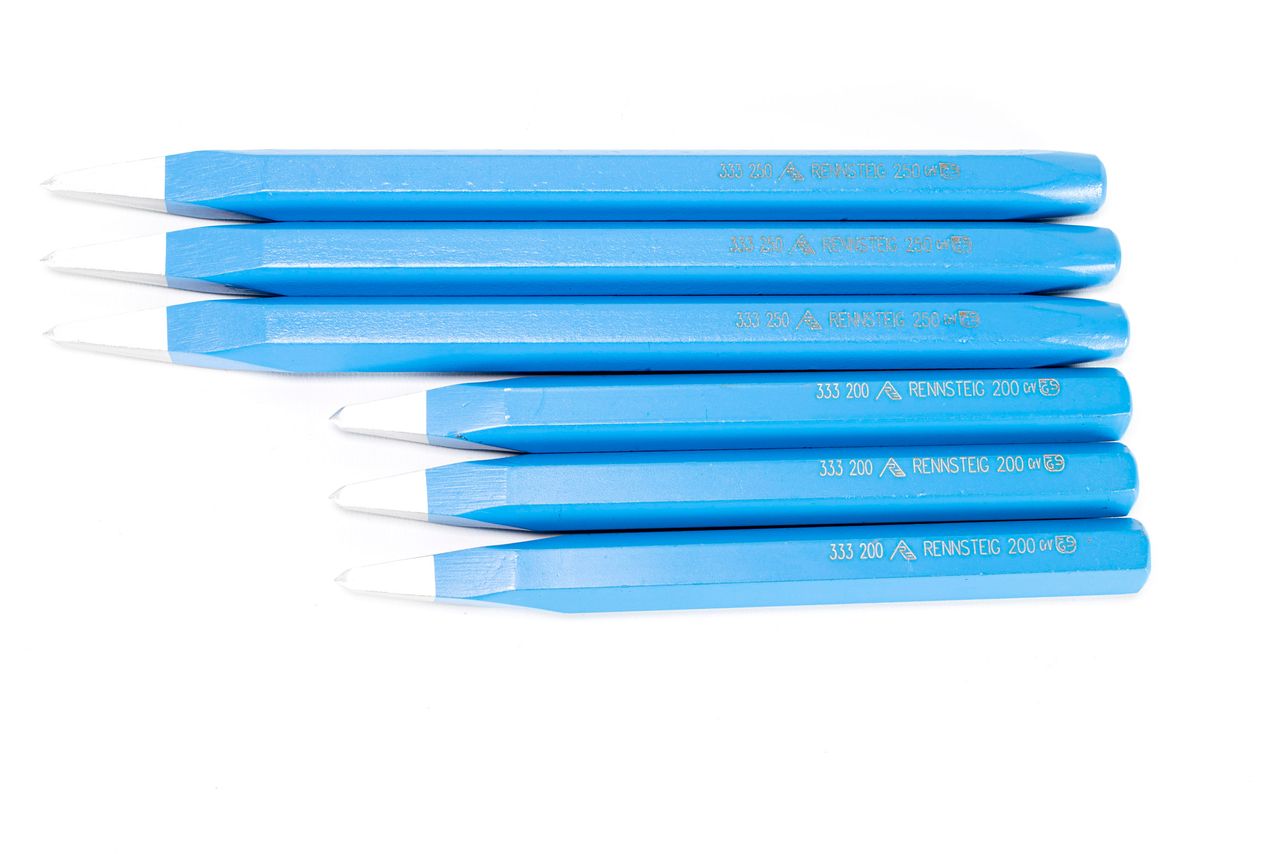 3 x dłuto szpiczaste RENNSTEIG 200 lub 250 mm