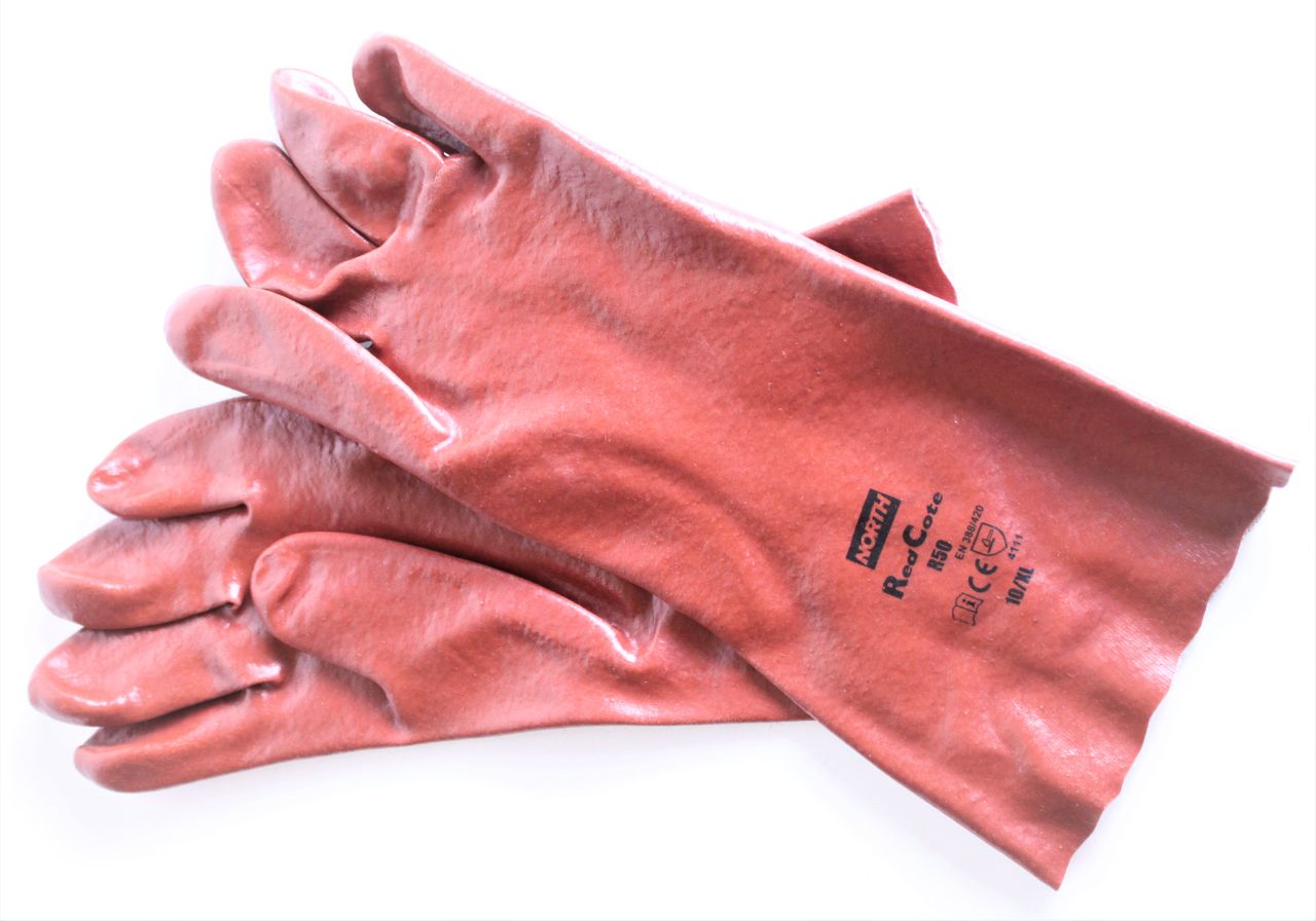 NORTH Redcoat Handschuh Gr. XL rot 12 Paar Arbeitshandschuhe Handschuhe Gummi