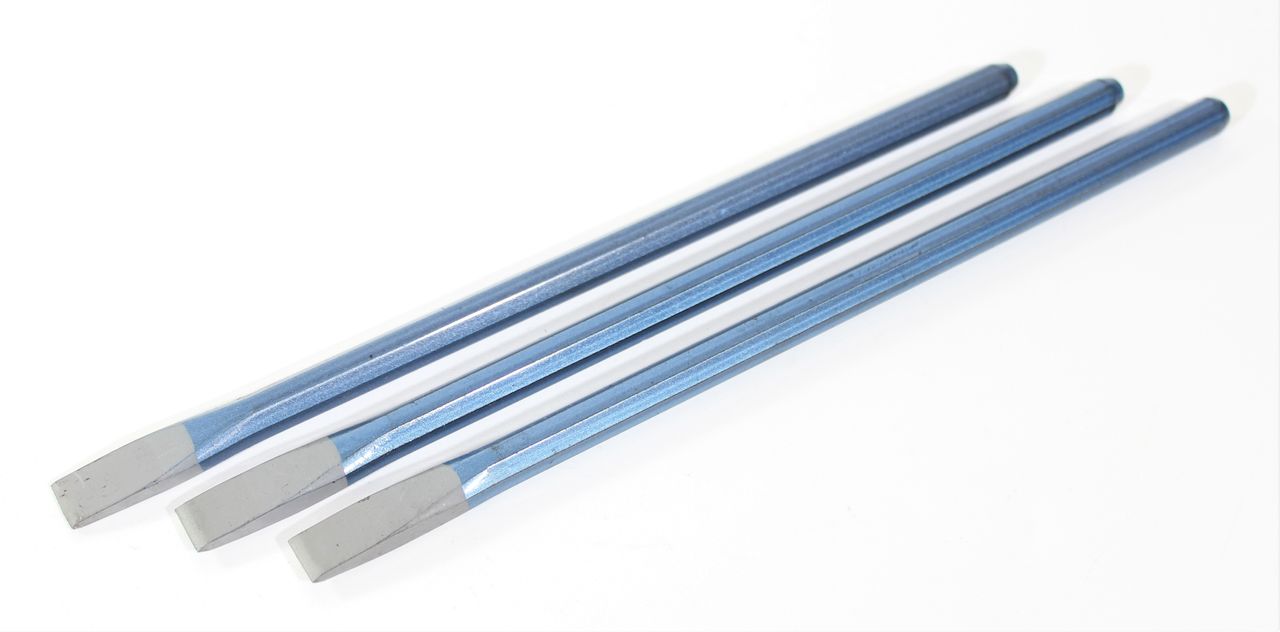 3x RENNSTEIG Steinflachmeißel Meißel Maurermeißel achtkant 250x10x12mm Werkzeug