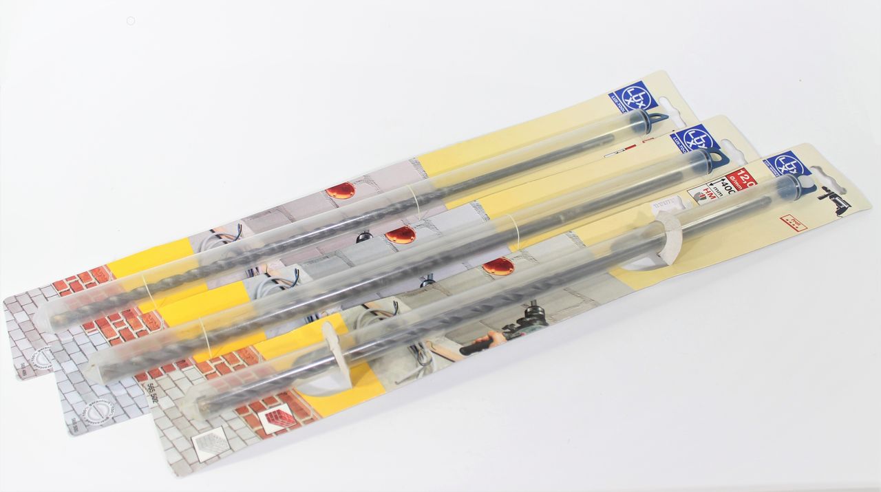 LUX Mauerbohrer Steinbohrer Set 3-tlg. ø 8,10,12mm HM Bohrer bohren Werkzeug