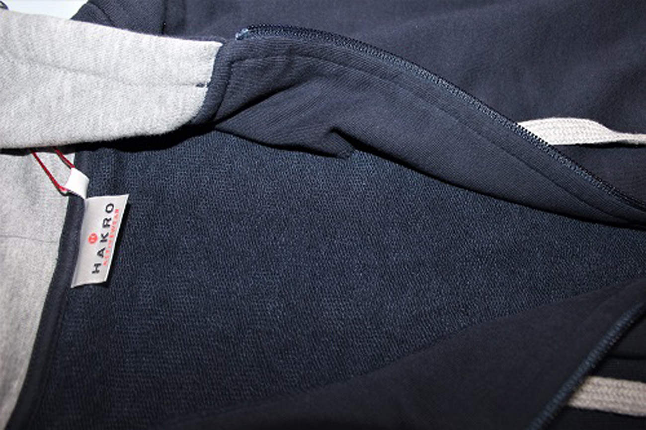 HAKRO Sweatjacke Kapuzenjacke Zip Hoodie Sportjacke Kapuzenpullover Pullover