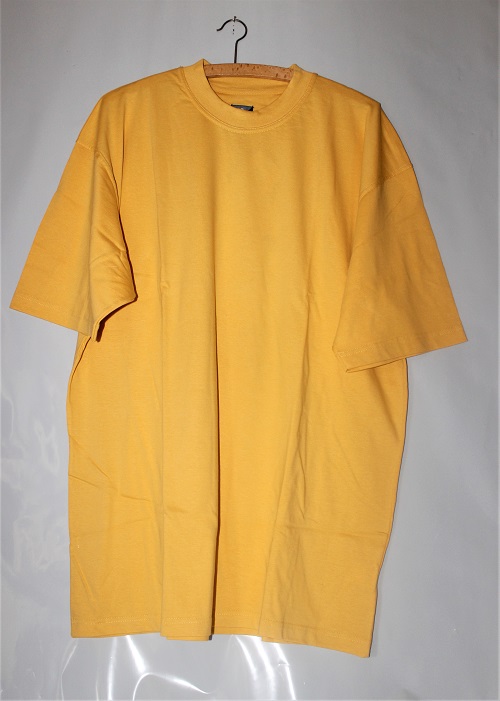 ACODE Baumwoll T-Shirt gelb Gr. XXL 100% Baumwolle Arbeitsshirt atmungsaktiv 