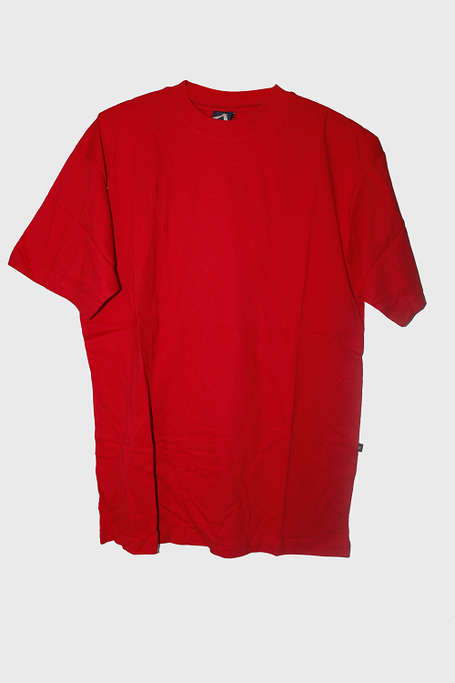 2x Basic T-Shirt rot Doppelpack Basicshirt Baumwolle Unisex Basic-Shirt Kleidung