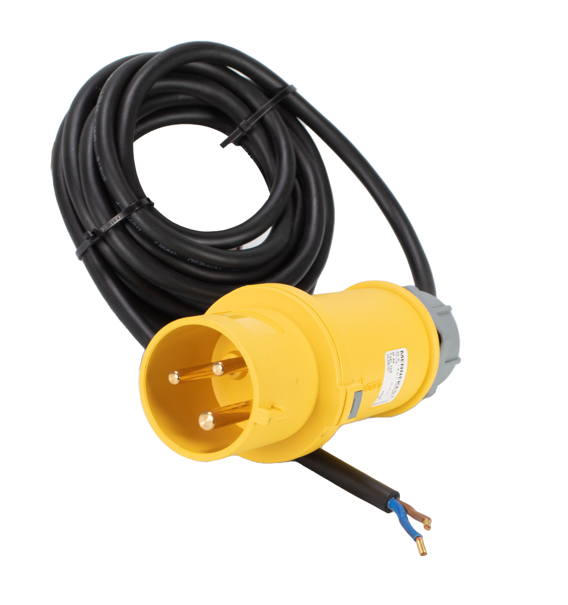 Wtyczka CEE 32A 110/130V, 3-stykowa 4h H07RN-F 2x2,5mm²
