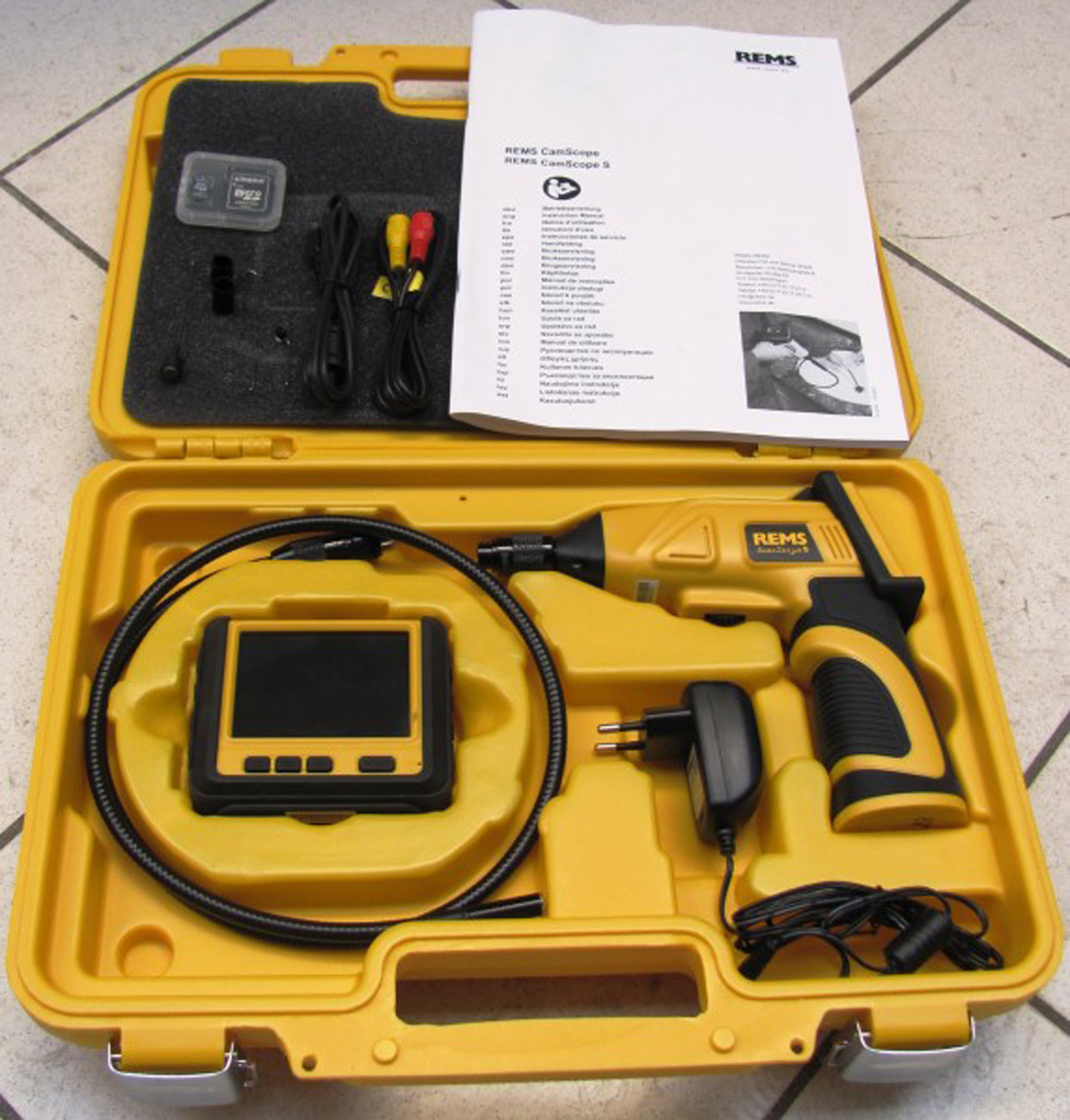 REMS CamScope S Nr. 175131 Cam Scope Set 9-1 Kamera Endoskop Rohrreinigung Kanal