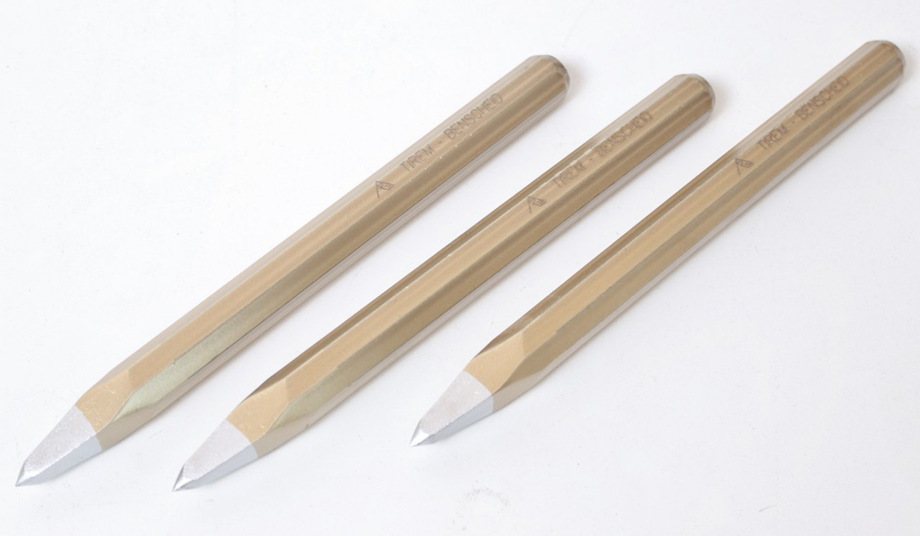 3 x RENNSTEIG Dłuto szpiczaste 200 mm nr 3020 Dłuto chromowo-wanadowe Made in Germany