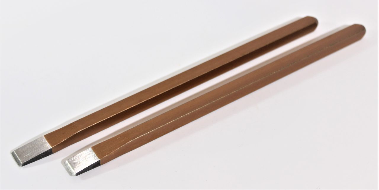 2 x RENNSTEIG Elektrikermeißel Meißel 250x10x12 mm vierkant Metallbearbeitung