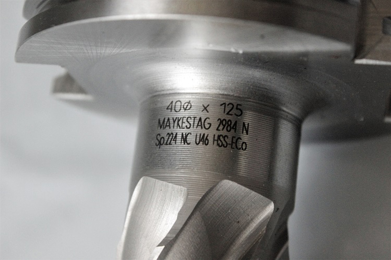 MAYKESTAG Schaftfräser 2984N Ø 40x125 mm Sp224NC Schaft Fräser fräsen Kegel