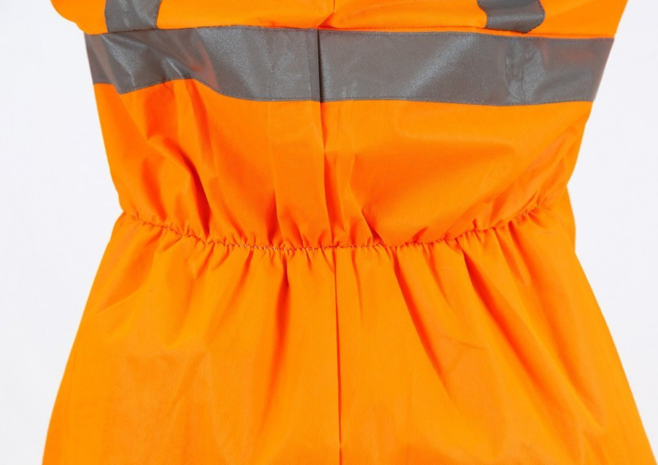 Einweganzug Karneval Fasching Kostüm Bauarbeiter Müllmann Einweg-Overall Orange