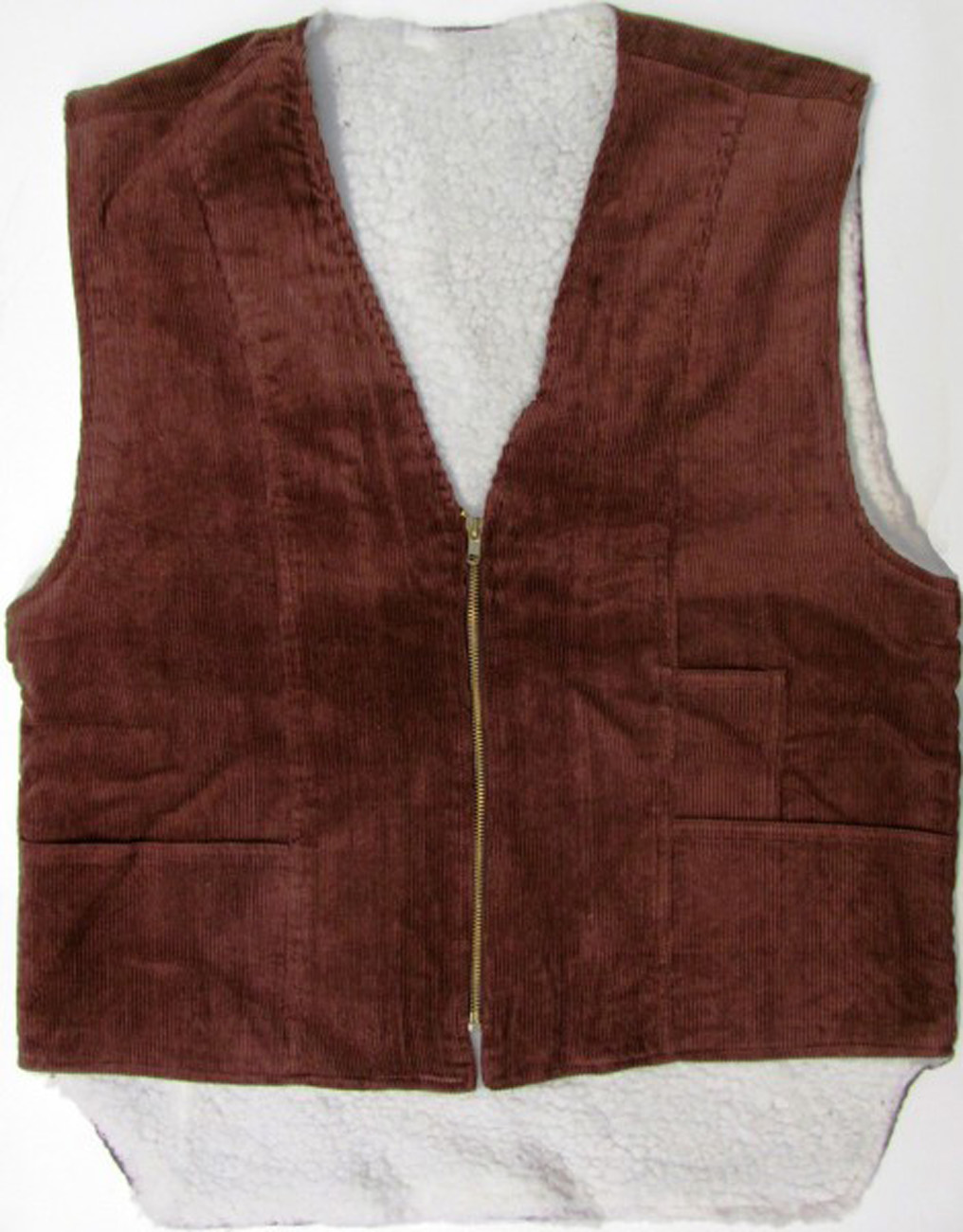 Kamizelka zimowa z futrem Teddy Ciepła sztruksowa kamizelka robocza Rozmiar M, L, XL, XXL