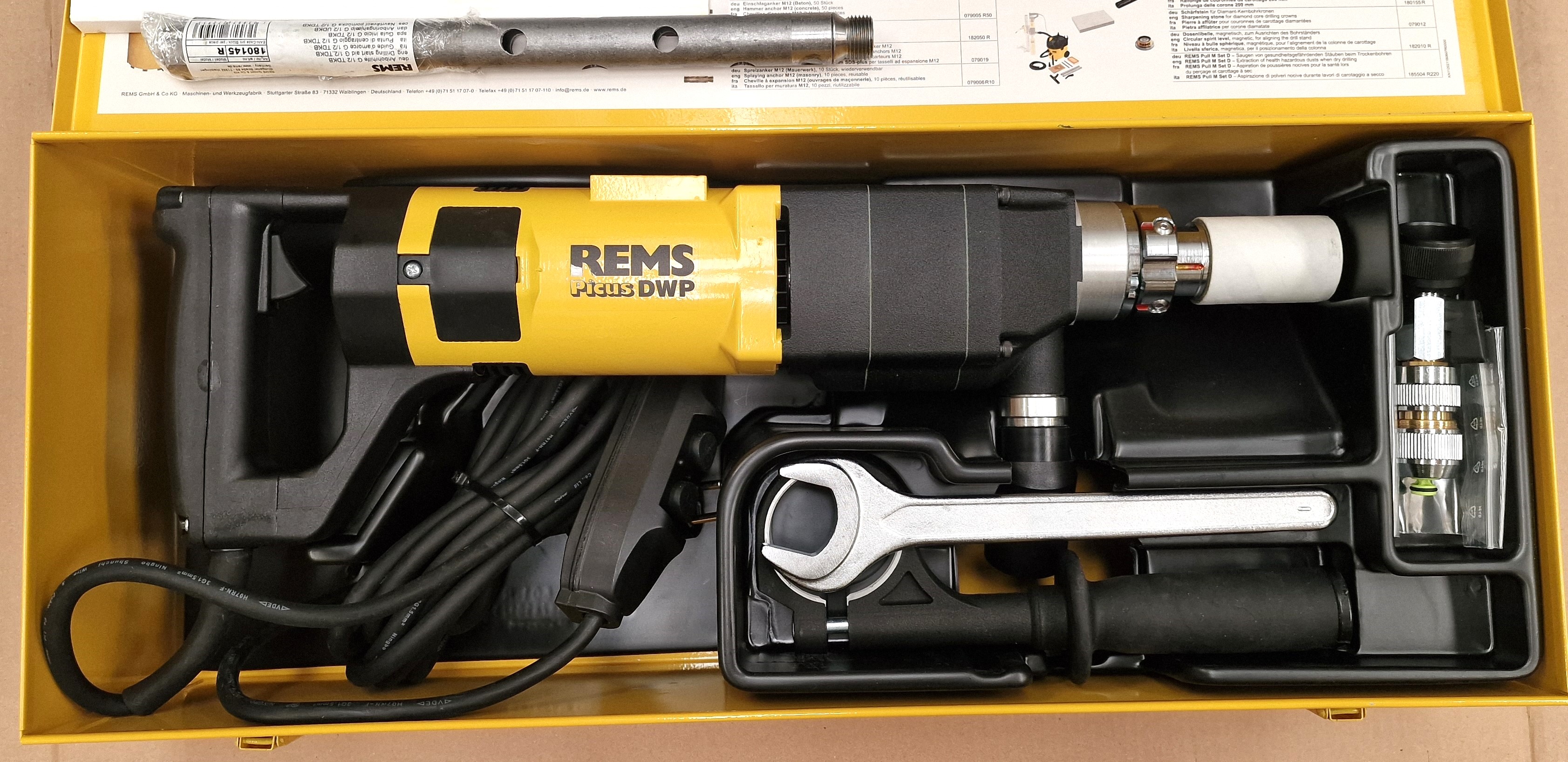 REMS Diamant Kernbohrmaschine PICUS DP Nr. 180016 Trockenbohren Kernbohren Beton