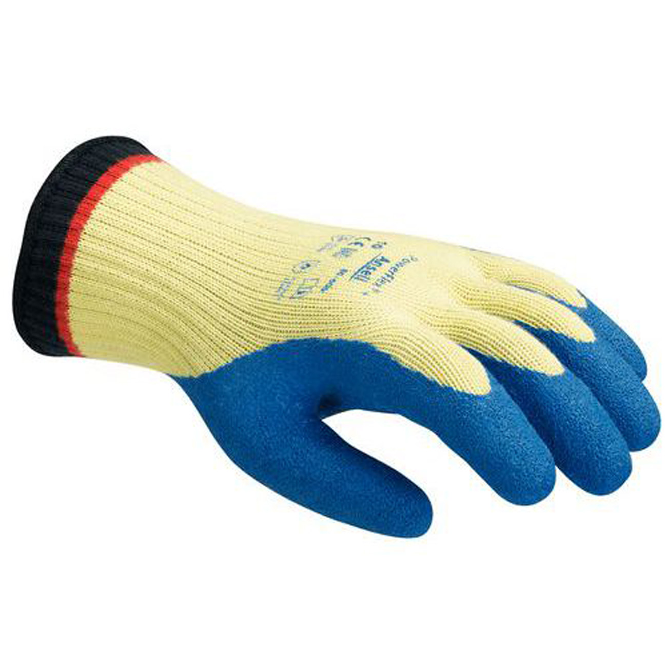 2 Paar ANSELL Powerflex Arbeitshandschuhe Schnittschutz Kevlar Handschuhe Latex