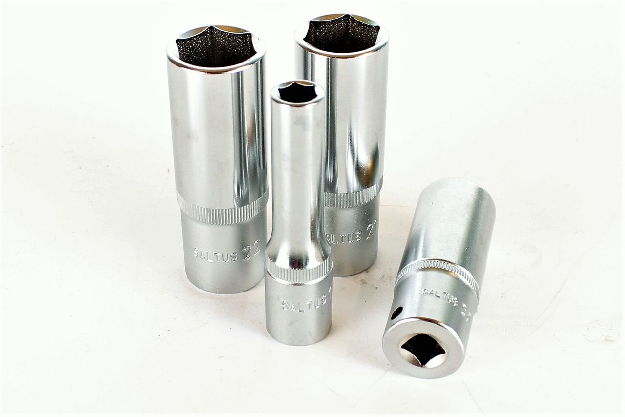 SALTUS 1/2" Steckschlüssel-Einsatz-Set 10-22 mm Sechskant 4-teilig lange Nuss SALTUS 1/2" Steckschlüssel-Einsatz-Set 10-22 mm Sechskant 4-teilig lange Nuss