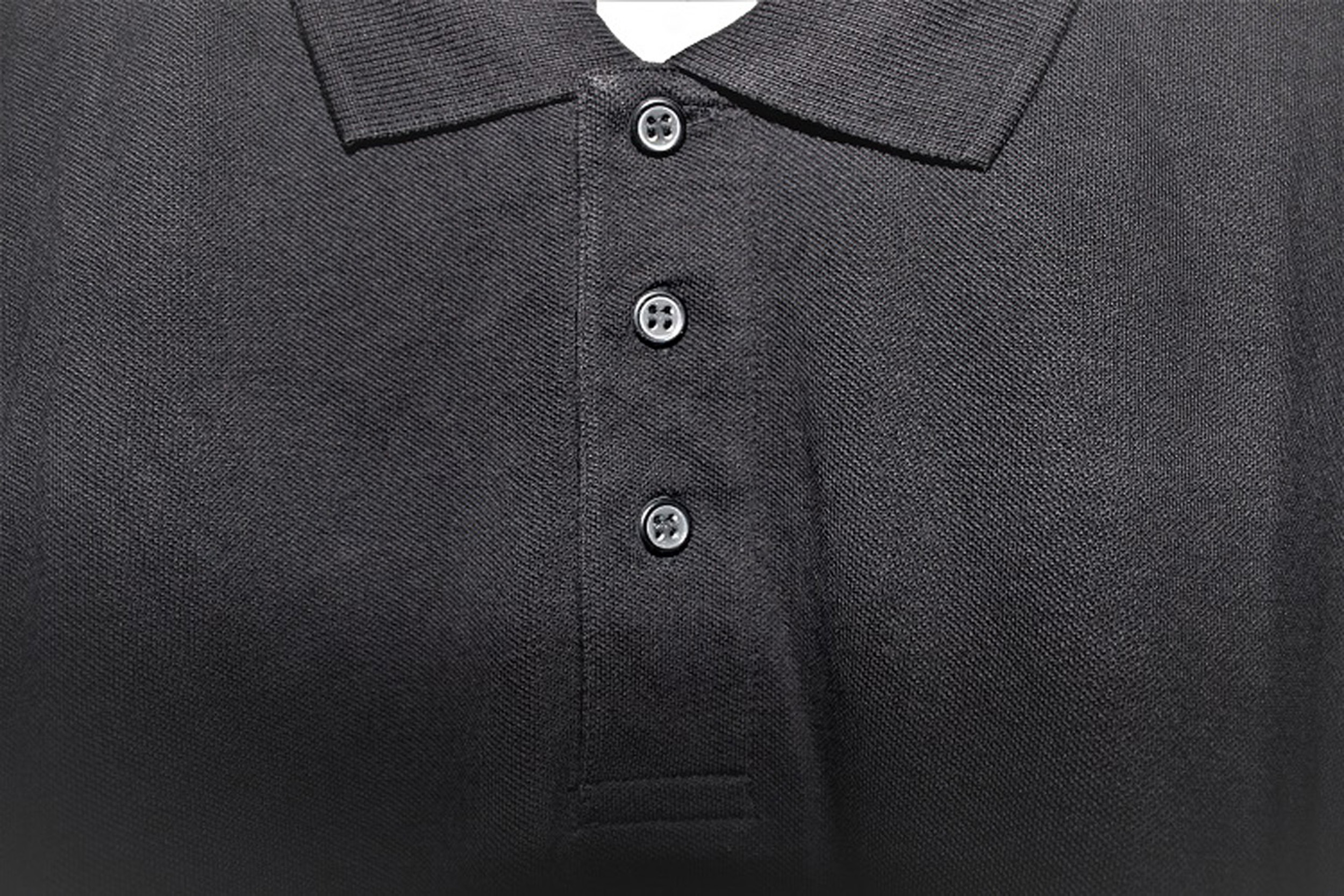 B&C SAFRAN Poloshirt schwarz Unisex Baumwolle Knopfleiste Polokragen T-Shirt